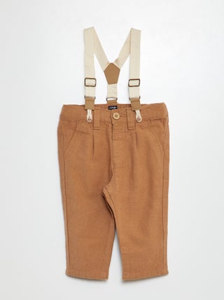 Pantalon avec bretelles
