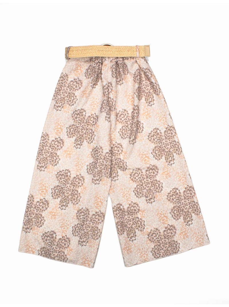 Pantalon avec ceinture - Kids Star Crème - Kiabi