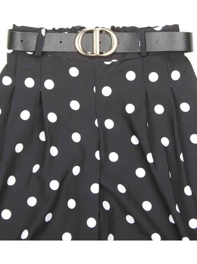 Pantalon avec ceinture - Kids Star Noir - Kiabi