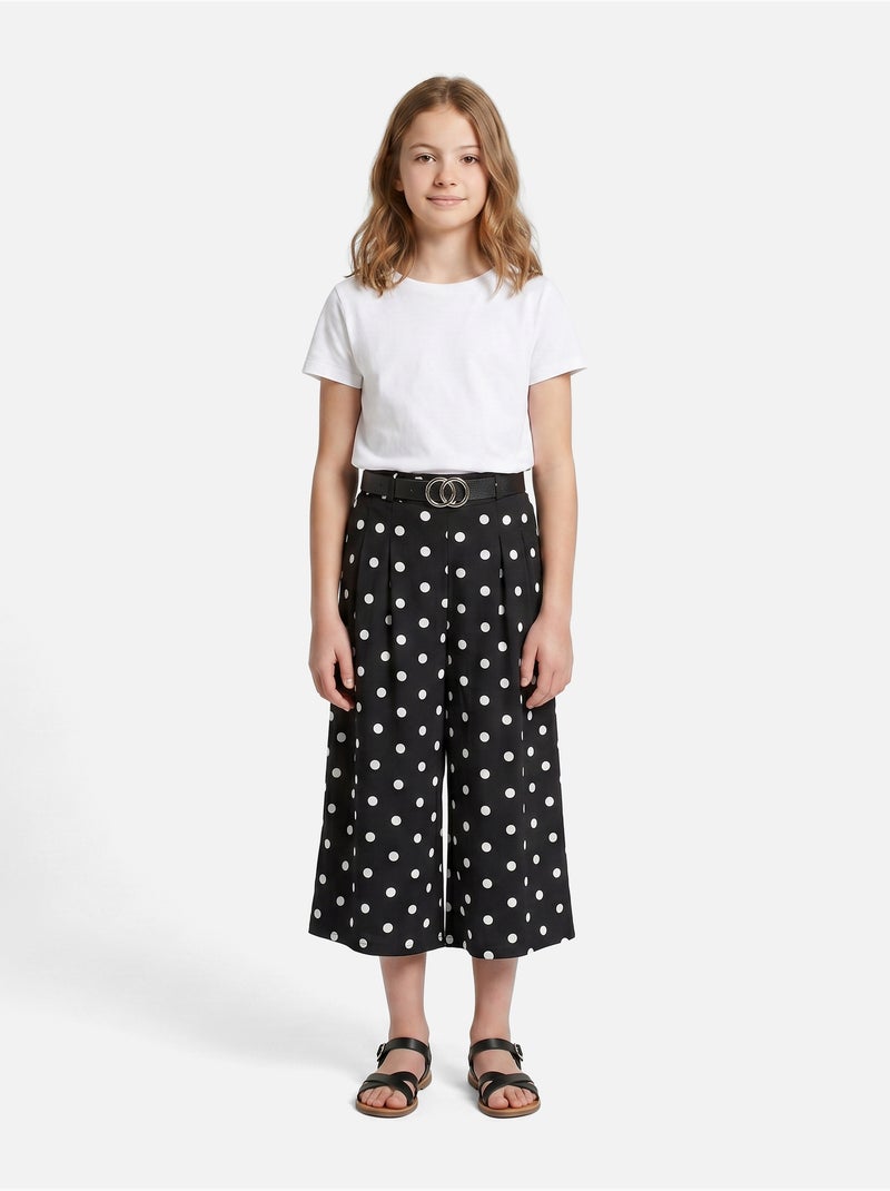 Pantalon avec ceinture - Kids Star Noir - Kiabi