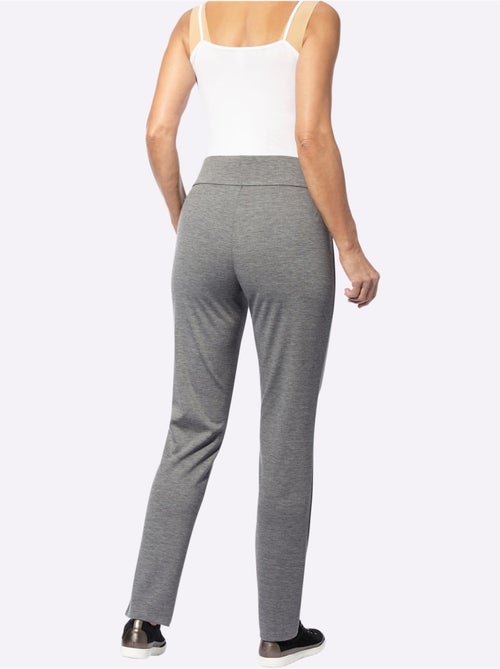 Pantalon avec ceinture élastique et coutures affinantes - Taille standard - Moda Vilona - Kiabi
