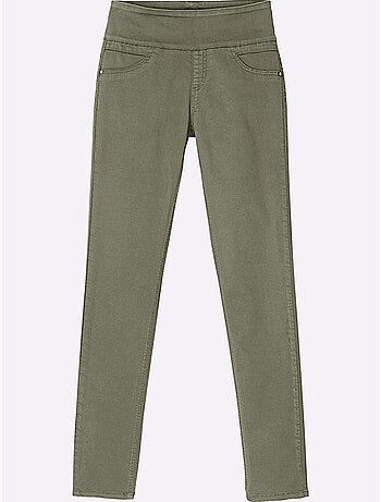 Pantalon avec ceinture élastique et fausses poches avant - Taille courte - Witt