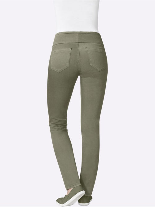 Pantalon avec ceinture élastique et fausses poches avant - Taille courte - Witt - Kiabi Pantalon avec ceinture élastique et fausses poches avant - Taille courte - Witt - Kiabi