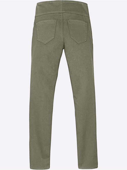 Pantalon avec ceinture élastique et fausses poches avant - Taille courte - Witt - Kiabi Pantalon avec ceinture élastique et fausses poches avant - Taille courte - Witt - Kiabi