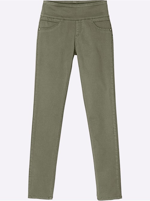 Pantalon avec ceinture élastique et fausses poches avant - Taille courte - Witt - Kiabi Pantalon avec ceinture élastique et fausses poches avant - Taille courte - Witt - Kiabi