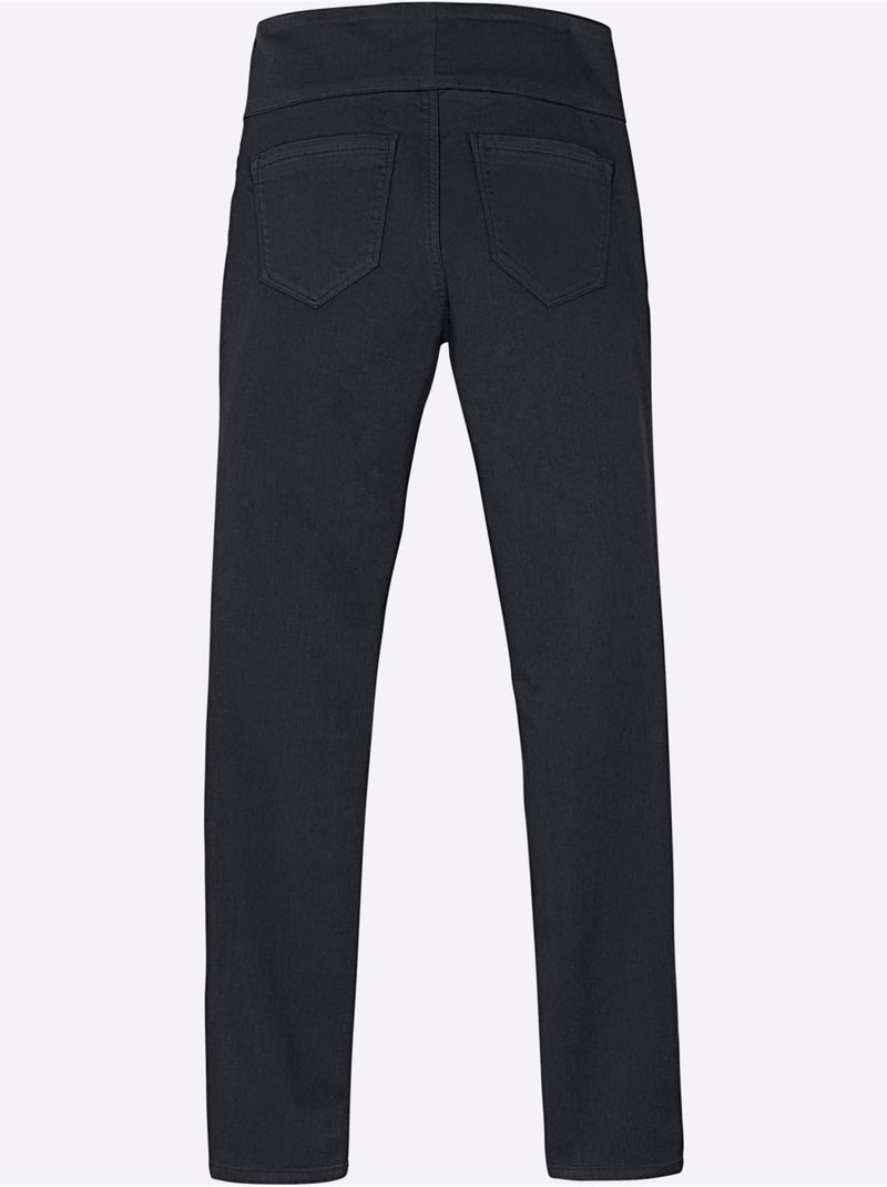 Pantalon avec ceinture élastique et poches intégrées - Taille standard - Witt Bleu marine - Kiabi