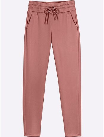 Pantalon confortable avec ceinture élastique et poches pratiques - Taille standard - Moda Vilona