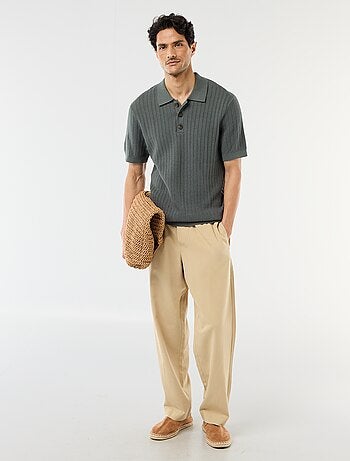 Pantalon avec ceinture élastiquée