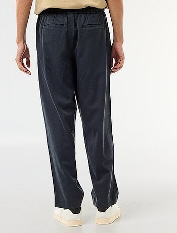 Pantalon avec ceinture élastiquée