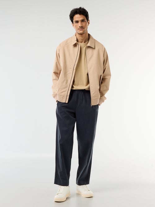 Pantalon avec ceinture élastiquée - Kiabi