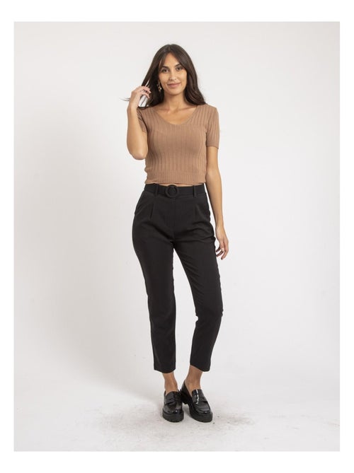 Pantalon avec ceinture EMILIAN - Kiabi