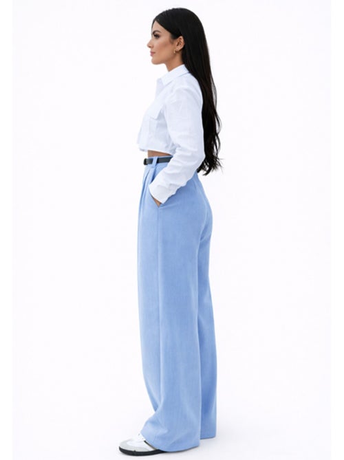 Pantalon Avec Ceinture Kebello - Kiabi