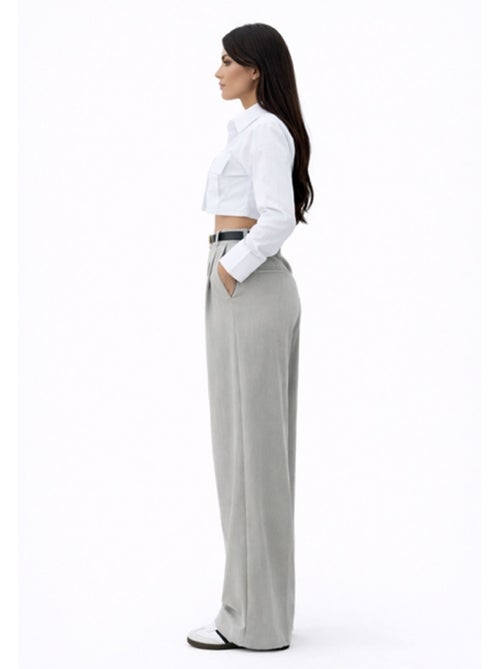 Pantalon Avec Ceinture Kebello - Kiabi