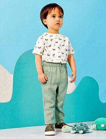 Pantalon avec larges poches plaquées - Kiabi