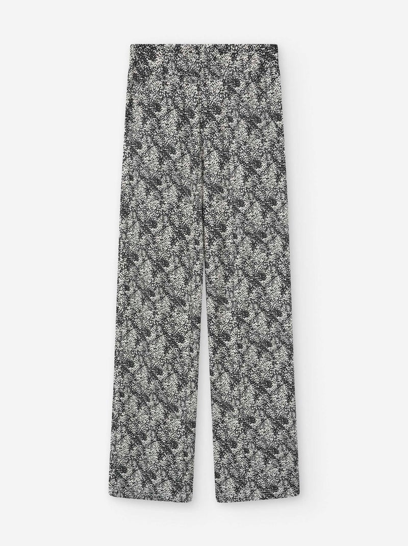 Pantalon avec Motif Blanc Ecru - Kiabi