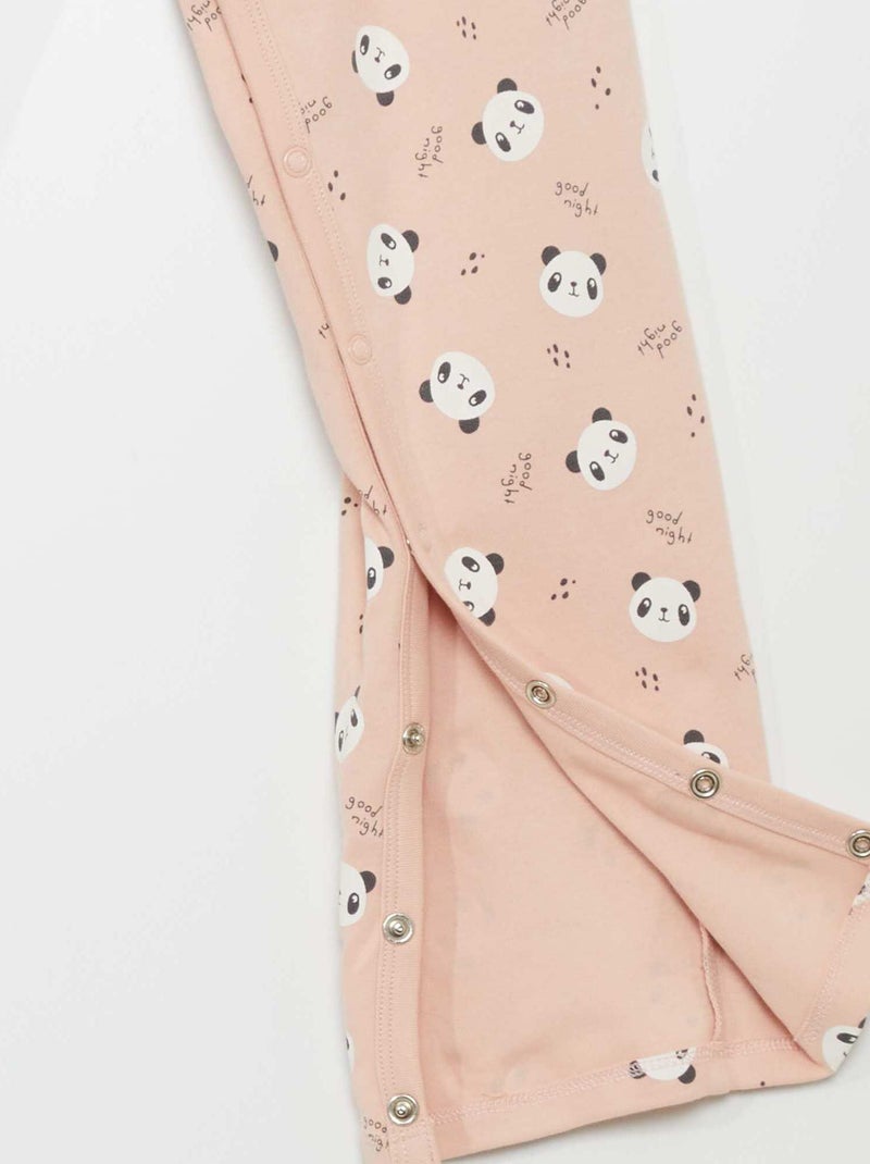 Pantalon avec ouverture à pressions - collection facile à enfiler Rose - Kiabi