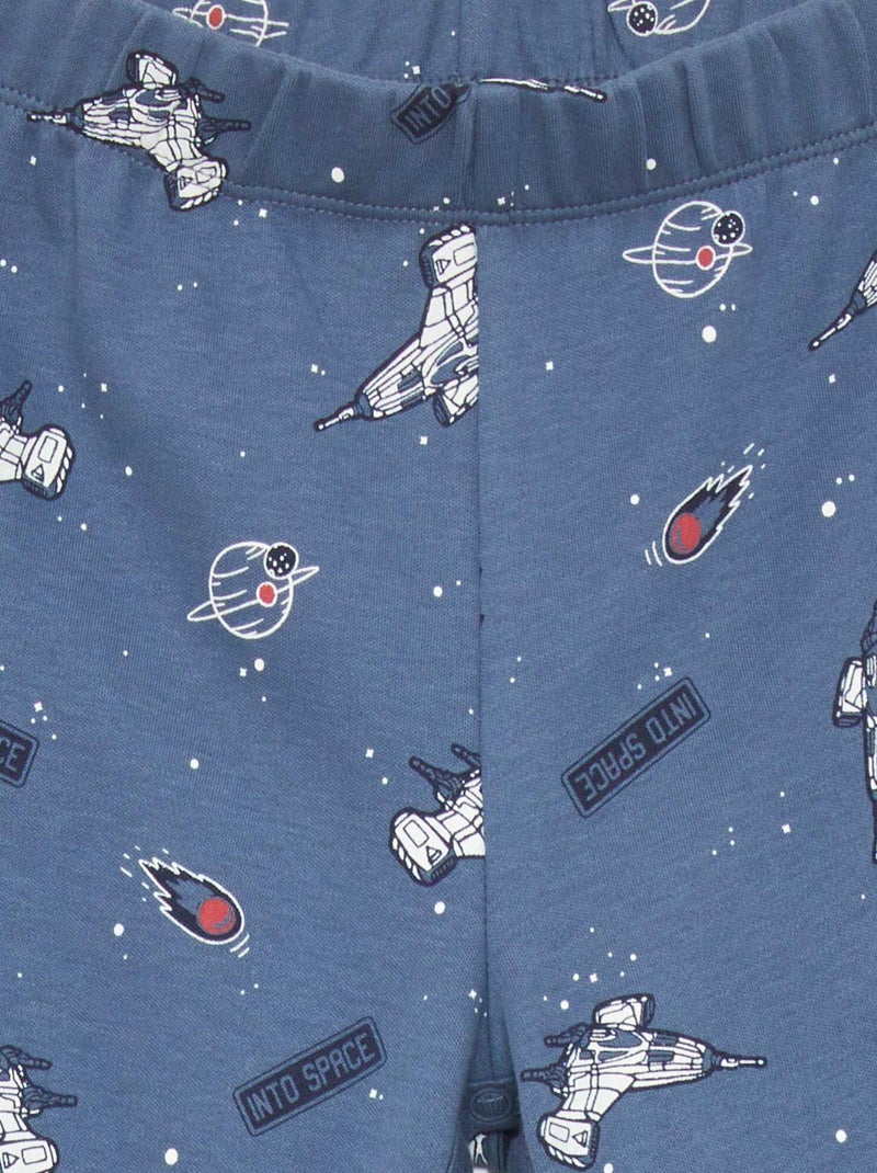 Pantalon avec ouverture à pressions - So Easy Bleu - Kiabi