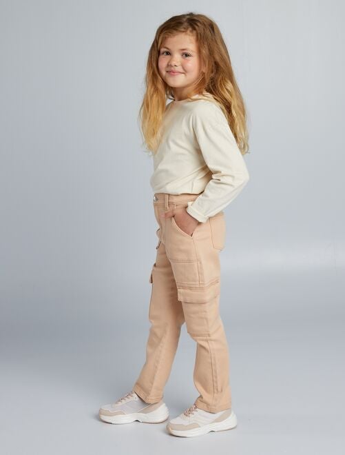 Pantalon avec poche à rabat - coupe + confortable - Kiabi