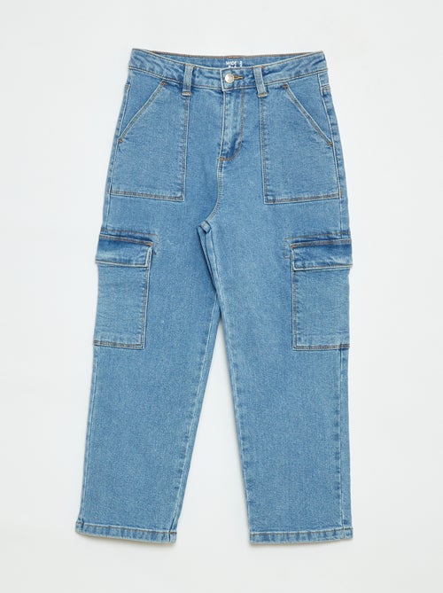 Pantalon avec poches à rabat - coupe + confortable - Kiabi