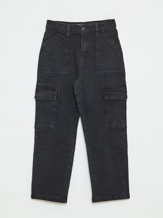 Pantalon avec poches à rabat - coupe + confortable