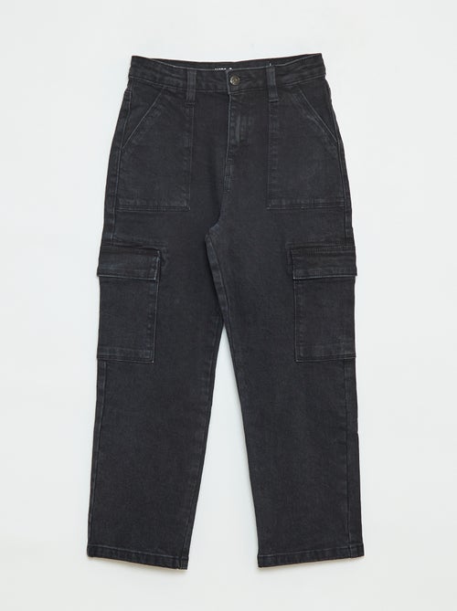 Pantalon avec poches à rabat - coupe + confortable - Kiabi