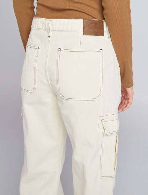 Pantalon avec poches à rabats - Kiabi
