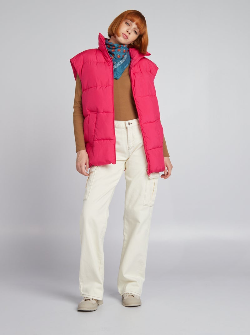 Pantalon avec poches à rabats BLANC - Kiabi