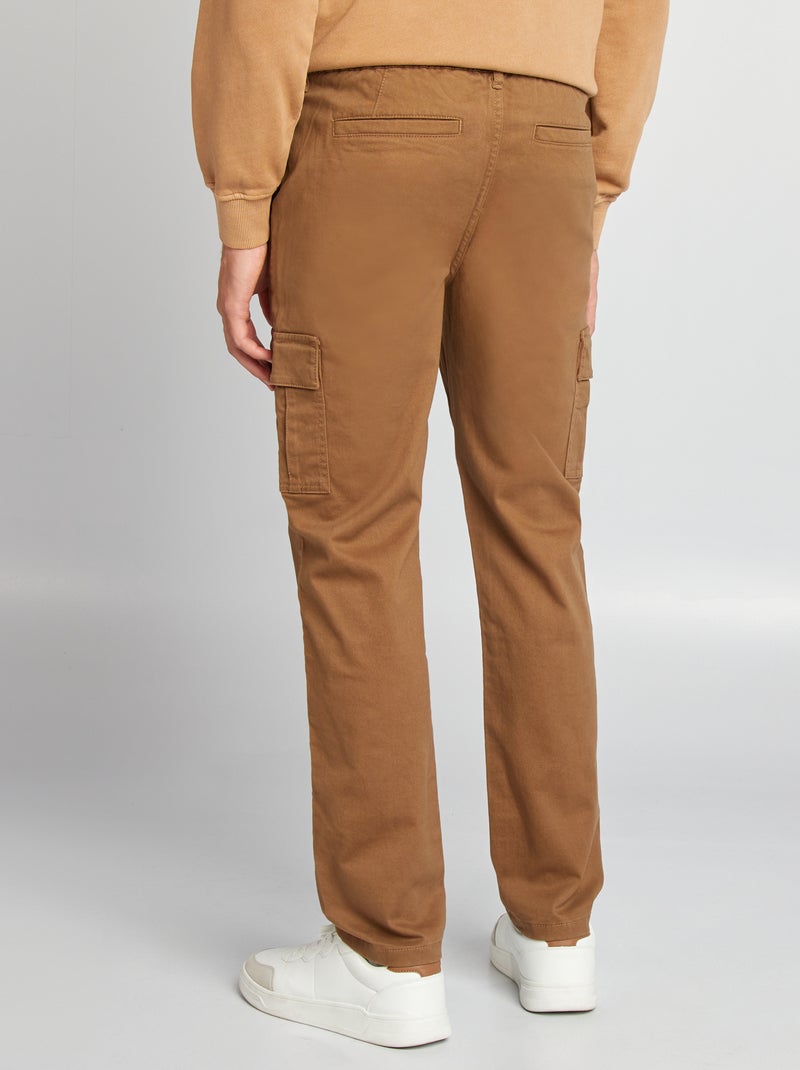 Pantalon Femme Susan Graver Taille L Tall - Tissu LK Luxe, Poches, Marron, Neuf Avec Étiquettes