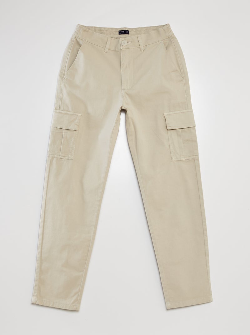 Pantalon avec poches Sable - Kiabi