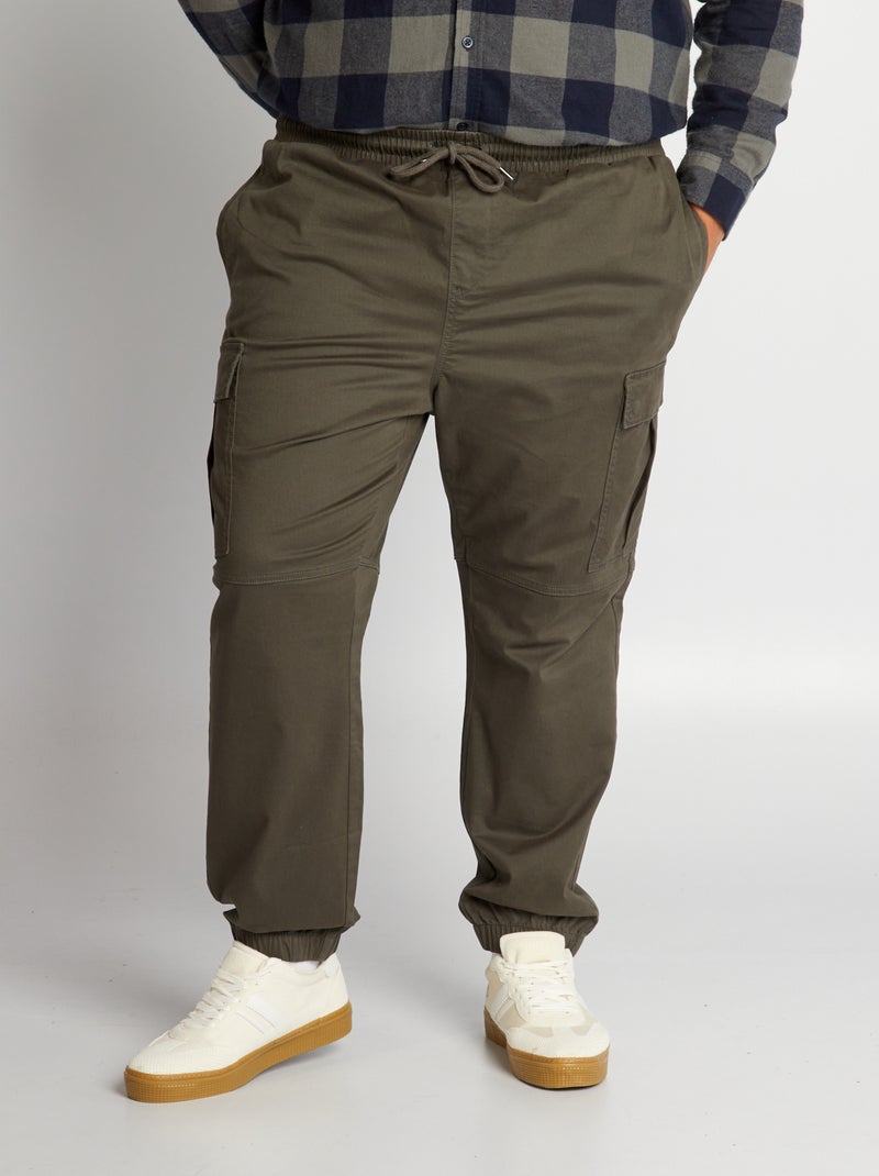 Pantalon avec poches sur les côtés Vert - Kiabi