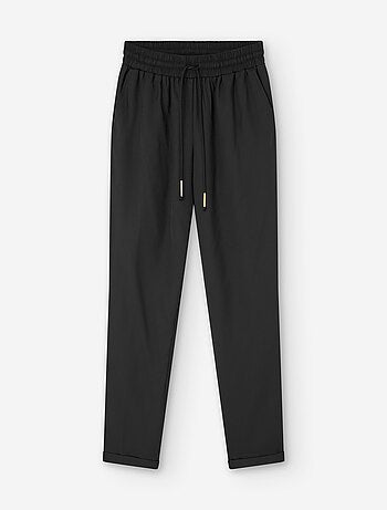 Pantalon avec Taille Élastique et Cordon