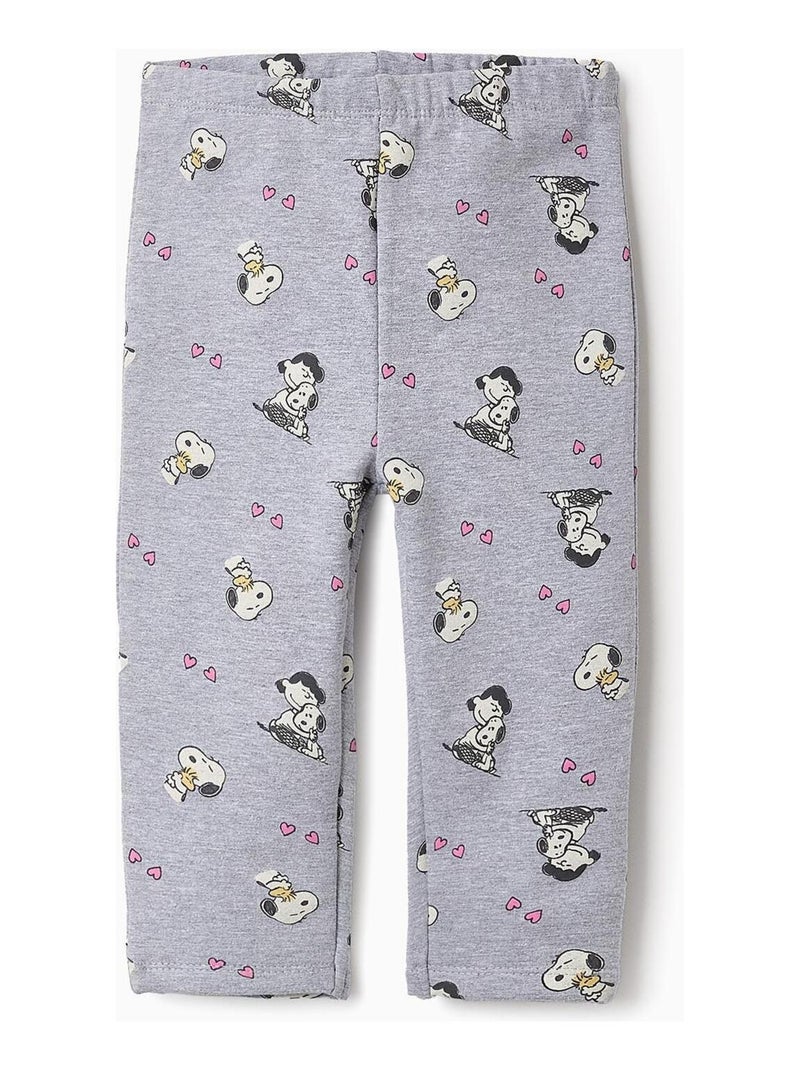 Pantalon avec un motif de SNOOPY Gris - Kiabi