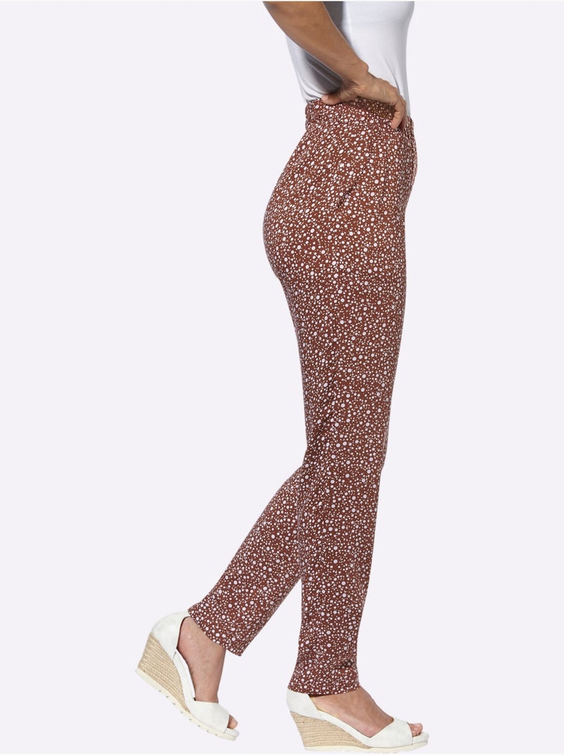 Pantalon Avec Viscose (ecovero) - Taille Courte - Witt Rouge - Kiabi