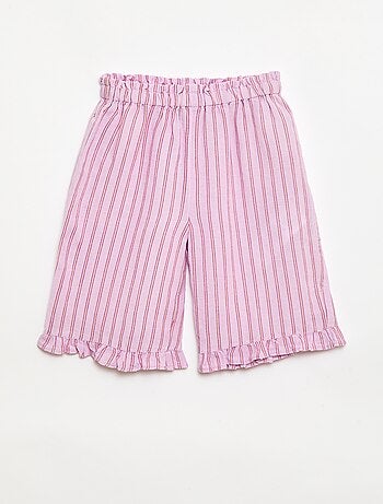 Pantalon avec volants en bas de jambe