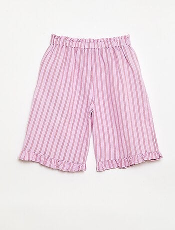 Pantalon avec volants en bas de jambe