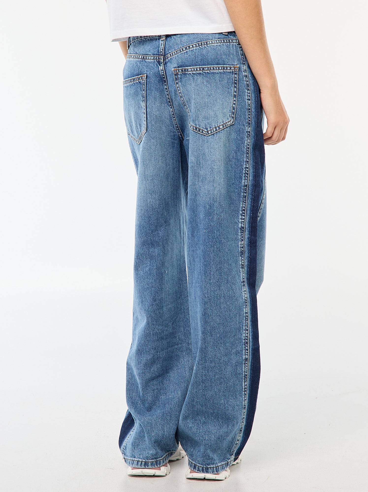 Jeans Baggy Fille – Coupe Large, Taille élastique, Style Hip-hop Y2K, Pour 10-14 Ans, Décontracté Et Confortable - 2
