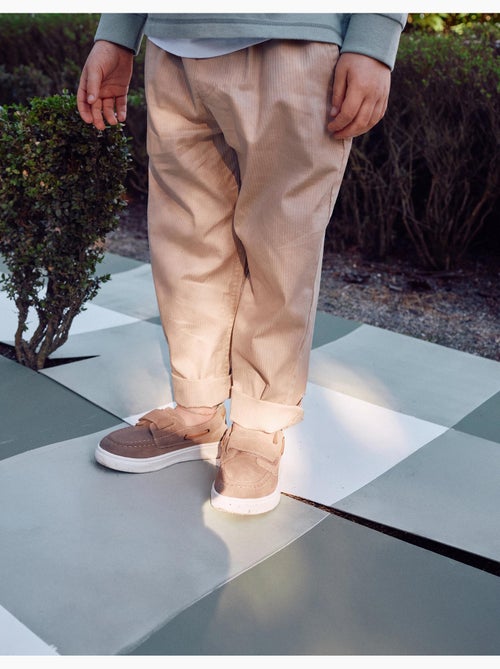 Pantalon baggy en coton facile à enfiler B&S - Kiabi