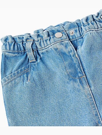Pantalon baggy en jean à taille paperbag