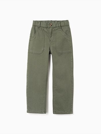 Pantalon baggy en sergé avec poches