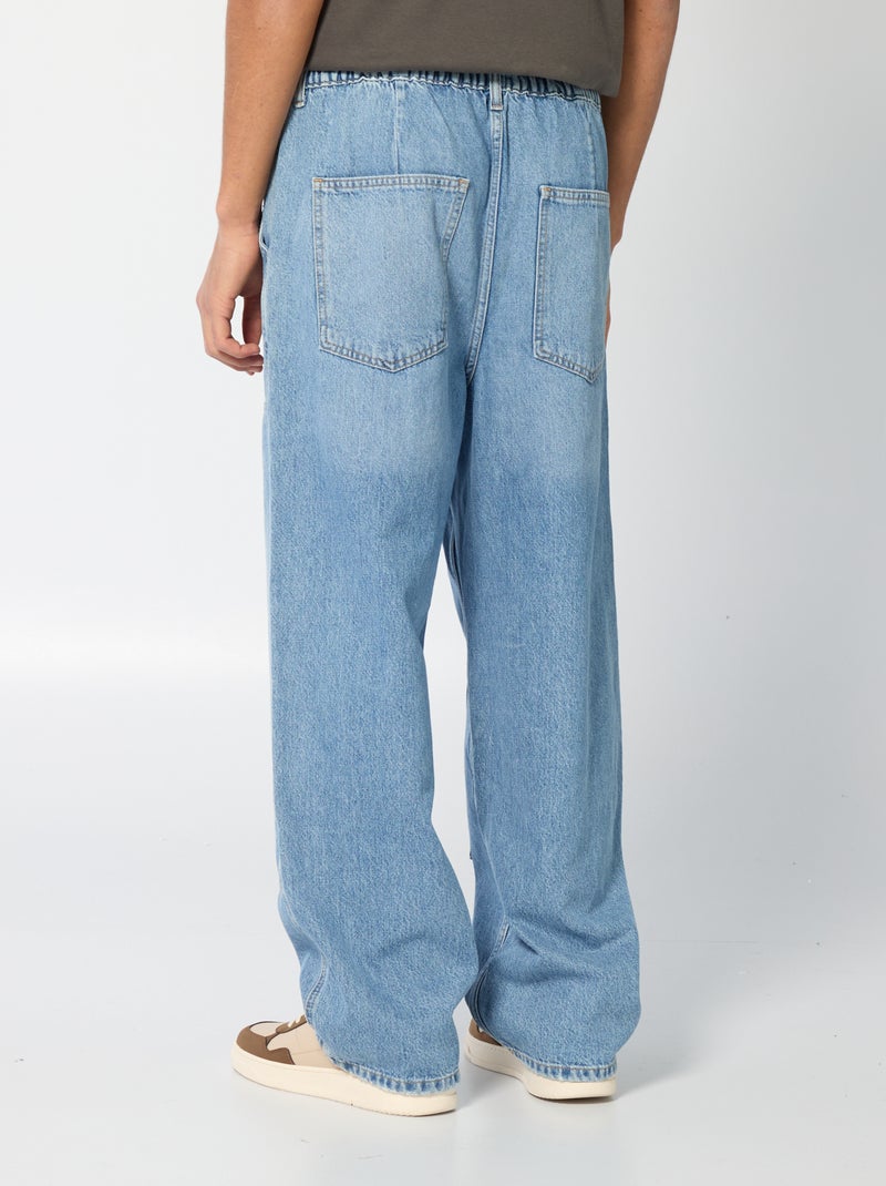 Pantalon Baggy fit denim Bleu - Kiabi