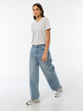 Pantalon baggy taille basse à 5 poches