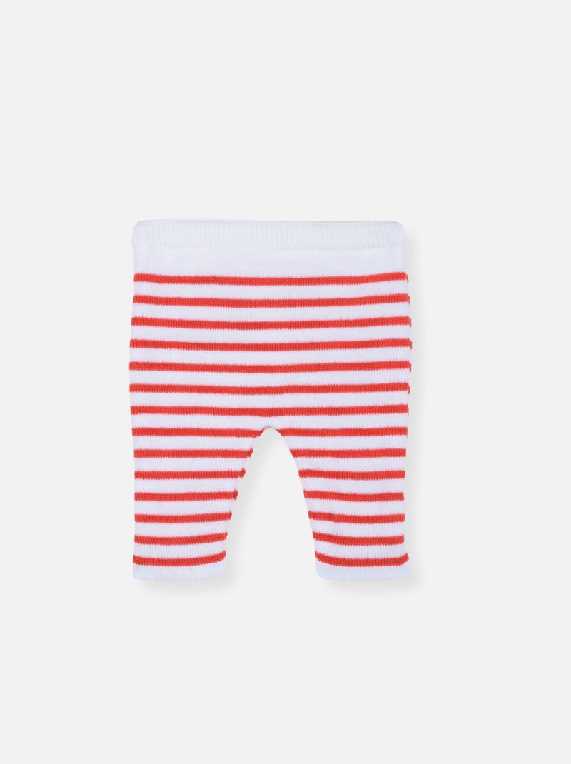 Pantalon baigneur Blanc Rouge - Kiabi