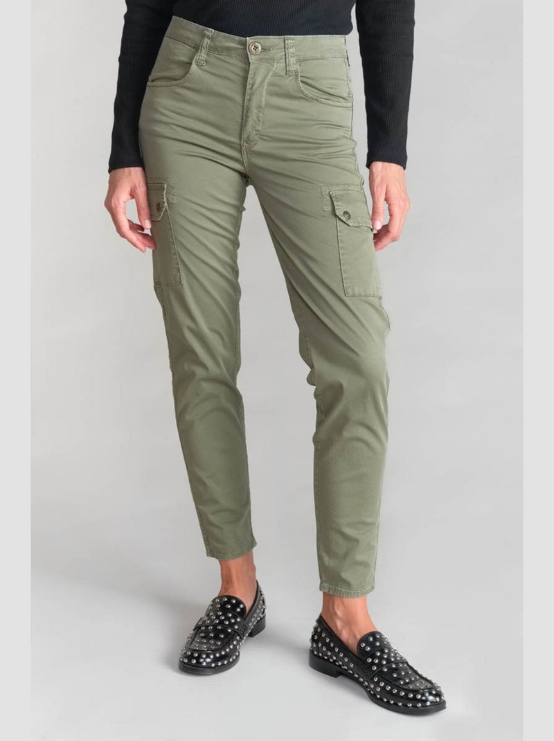 Pantalon BALARD slim 'Le Temps Des Cerises' Vert - Kiabi