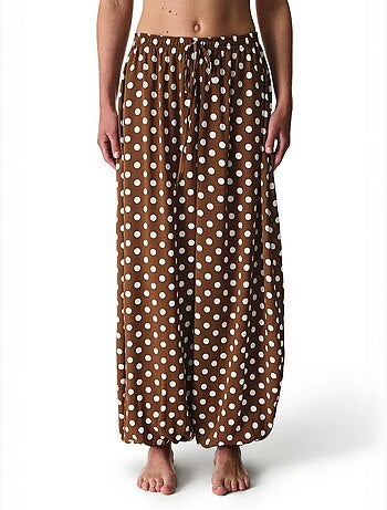 Pantalon ballon à pois penti