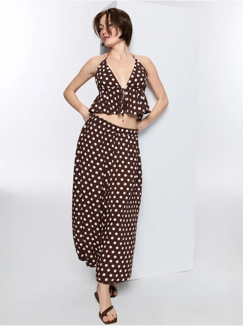 Pantalon ballon à pois penti - Kiabi Pantalon ballon à pois penti - Kiabi