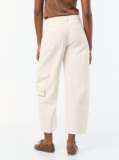 Pantalon ballon avec poche à rabat - Kiabi