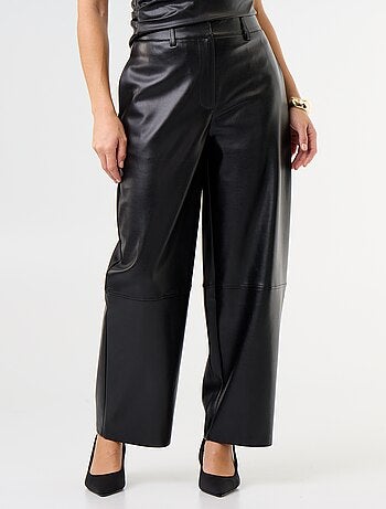 Pantalon balloon en simili