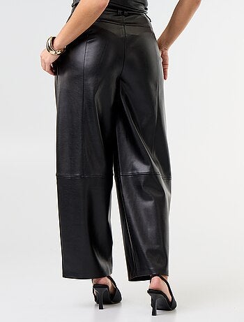 Pantalon balloon en simili