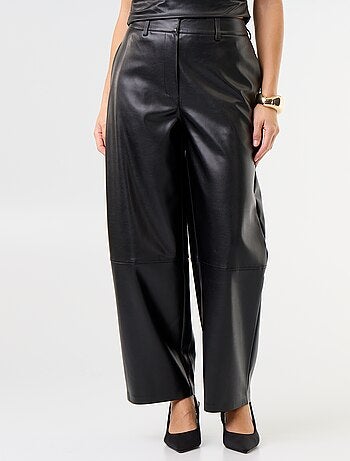 Pantalon balloon en simili