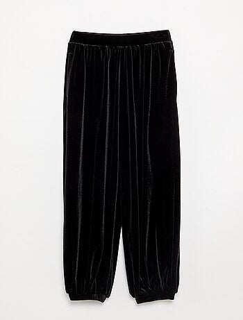 Pantalon balloon en velours